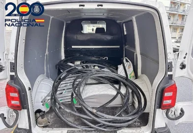 Detenidos en Béjar tres hombres por el robo de 83 kilos de cobre telefónico